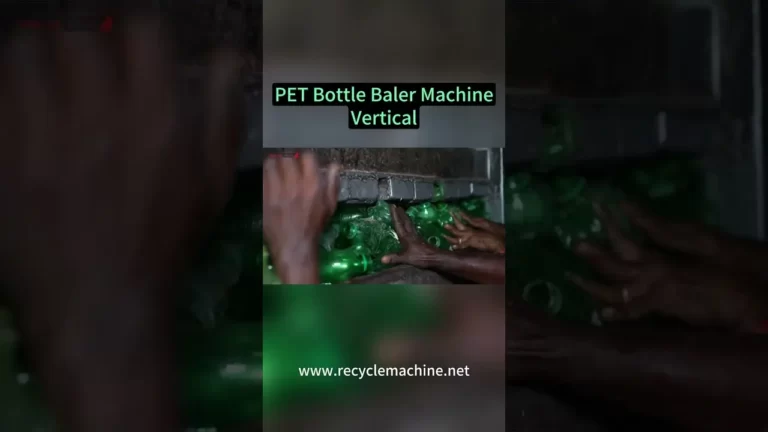 PET Bottle Vertical Baler Machine-video
