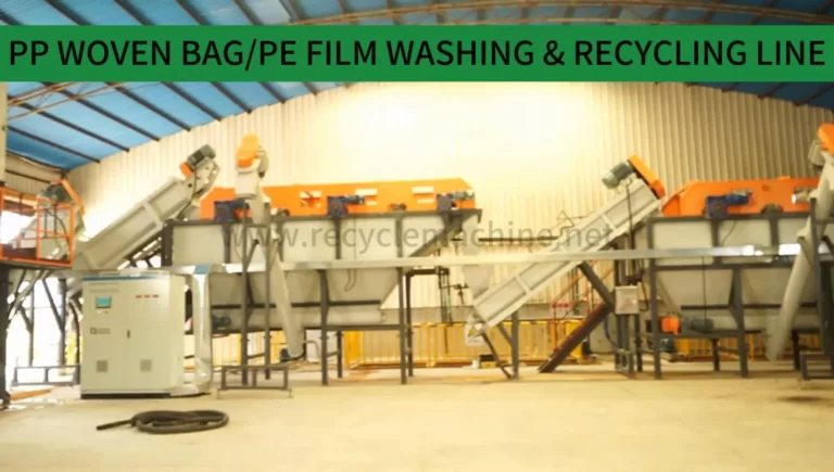 Pp Woven Bag/Pe Film Washing & Recycling Line