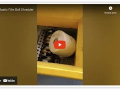 Waste Plastic Film Roll Shredder – Video